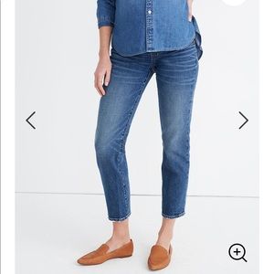 Madewell straight leg maternity jeans